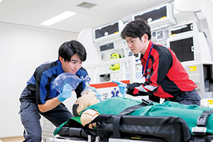 医療技術学科　救急救命士コース　山下　晃平さん　福岡県立朝倉高等学校出身